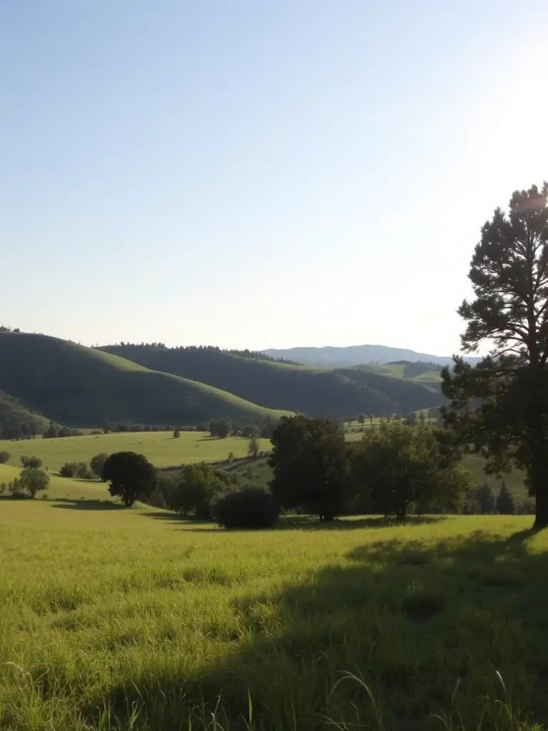 A scenic view of Yantis, Texas, showcasing its natural beauty, including lush greenery, open spaces, and the peaceful ambiance of rural living.