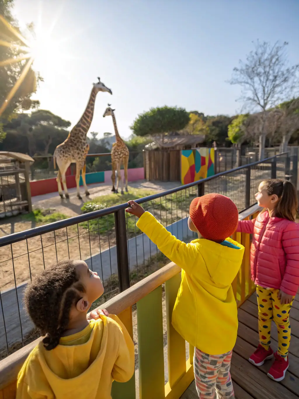 An exciting image of a performance at the Caldwell Zoo, showcasing the animals and the educational programs offered to visitors.