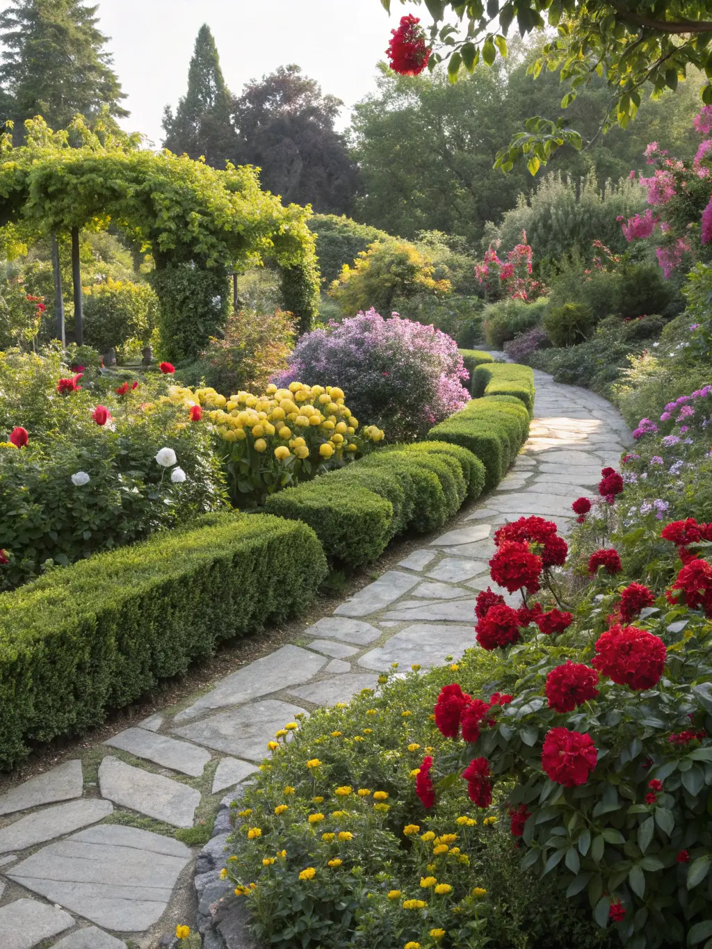 A vibrant image of the Tyler Municipal Rose Garden in full bloom, showcasing the variety and beauty of the roses, taken during the annual Rose Festival.
